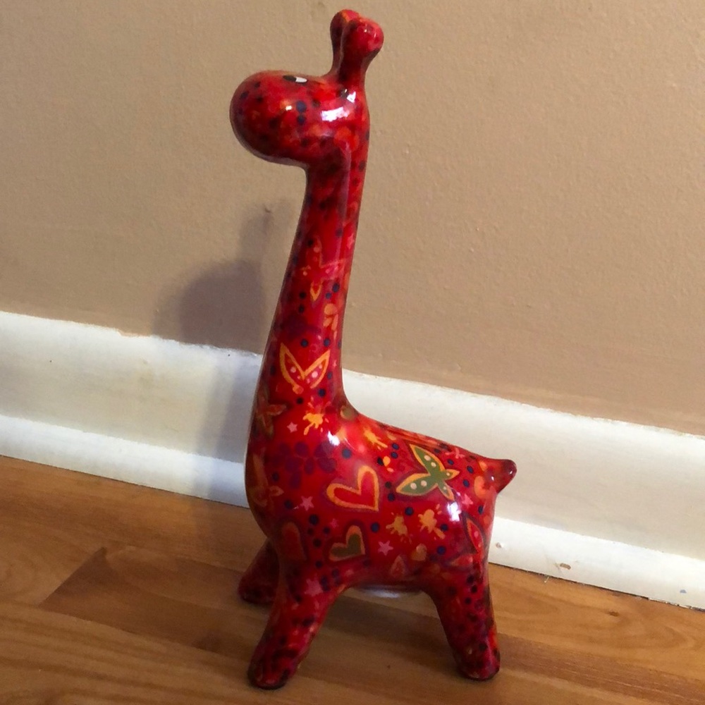 Ceramic giraffe piggy bank